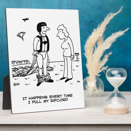 パラシュートのズボン秋ダウン – おもしろい フォトプラーク (側面)