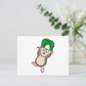 パラシュートのハムスター ポストカード (スタンド正面)