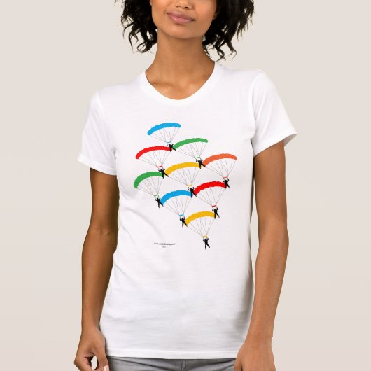 パラシュートの形成 Tシャツ (正面)