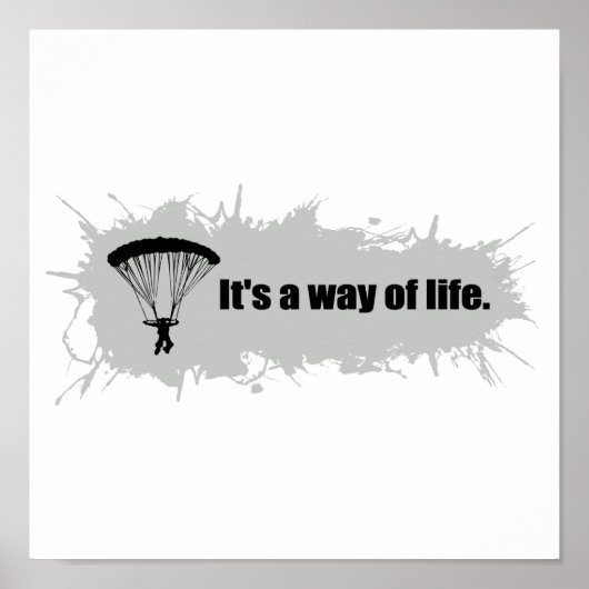 パラシュートは生き方だ ポスター (正面)