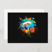 パラシュートカラーズスカイダイバースカイダイビング ポストカード (正面/裏面)