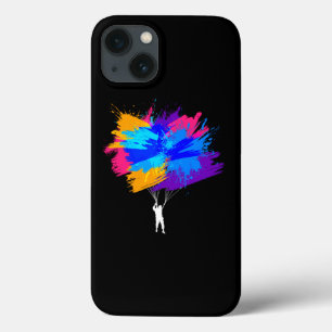 パラシュートカラーズスカイダイバースカイダイビング iPhone 13ケース