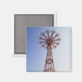 パラシュートジャンプ – コニーアイランド， NYCマグネット マグネット (正面/裏面)