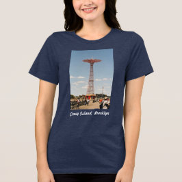 パラシュートジャンプ レディースTシャツ トライブレンドTシャツ