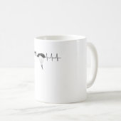 パラシュートハートビートスカイダイビングスカイダイビングパルス コーヒーマグカップ (正面右)