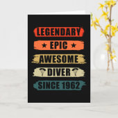 パラシュートマン ギフト ヴィンテージ 1962 カード (黄色い花)