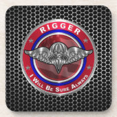 パラシュートリガー驚くべき空挺兵士 コースター (正面)