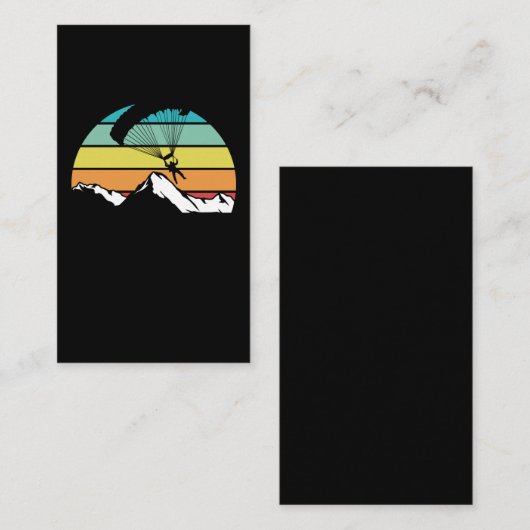 パラシュートレトロマウンテンパラグライディング 名刺 (正面/裏面)