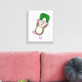 パラシュート付きハムスター キャンバスプリント (インサイチュ (リビング))