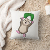 パラシュート付きハムスター クッション (ブランケット)