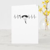 パラシュート心拍スカイダイビング·シクダイビング·パルス カード (黄色い花)