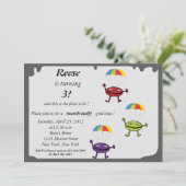 パラシュート落下 - モンスターの誕生日招待状-1 招待状 (スタンド正面)