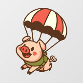 パラシュート豚 ウィンドウサイン (シート)