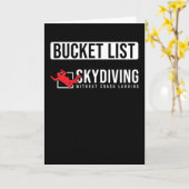 パラシュート贈答用バケットリスト カード (黄色い花)