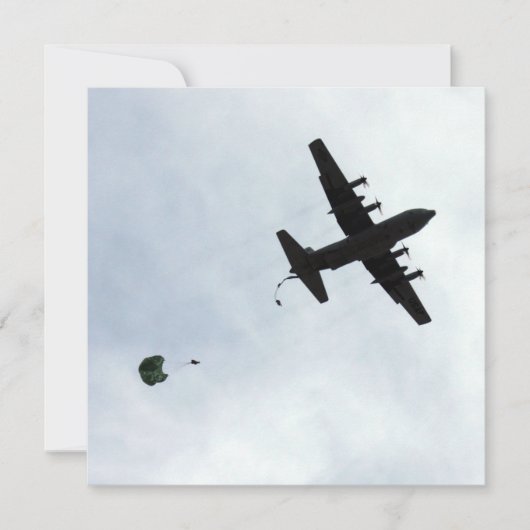 パラシュート降下 EC-130H コンパス・コール 招待状 (正面)