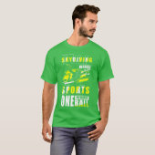 パラシュート スカイダイビング 空飛ぶ スポーツ 仲間 Tシャツ (正面フル)