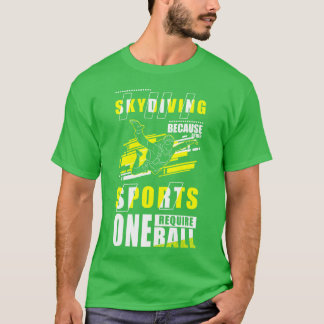 パラシュート スカイダイビング 空飛ぶ スポーツ 仲間 Tシャツ