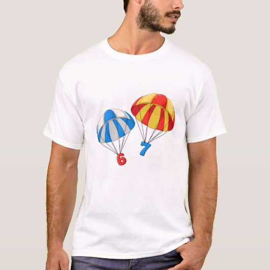 パラシュート 6 7 Tシャツ (正面)