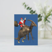 パラショロフォスに乗るサンタクロース シーズンポストカード (スタンド正面)