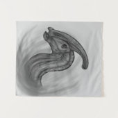 パラショロフォススケッチ タペストリー (正面(横))