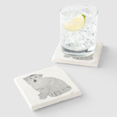 パラスキャットストーンコースター ストーンコースター (横)