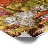 パラスケビ渓谷の秋 ポスター (角)