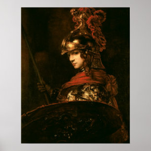 パラス・アテナ、装甲姿、1664-65 ポスター