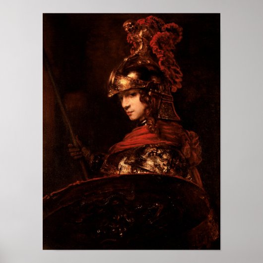 パラス・アテナ、装甲姿、1664-65 ポスター (正面)