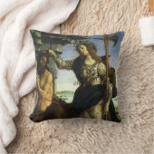 パラス（ミネルヴァ）とケンタウロスのサントロ・ボッティチェリ クッション (ブランケット)