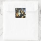 パラス(ミネルヴァ)とケンタウロスのサントロ・ボッティチェリ スクエアシール (バッグ)