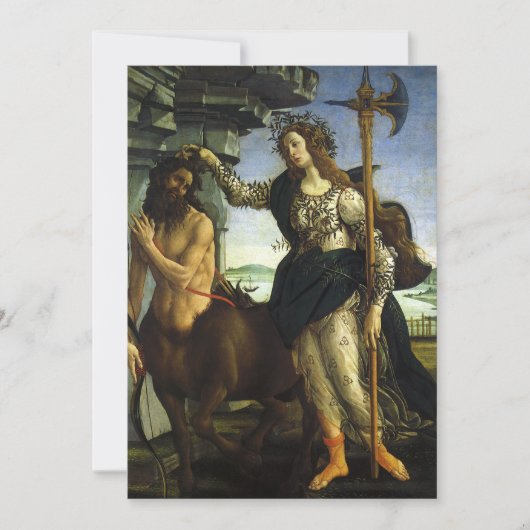 パラス（ミネルヴァ）とケンタウロス　サンドロ・ボッティチェッリ (正面)