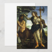 パラス（ミネルヴァ）とケンタウロス　サンドロ・ボッティチェッリ (正面/裏面)