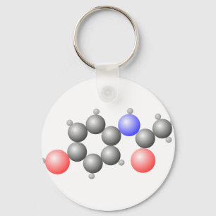 パラセタモール分子 キーホルダー