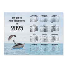パラセーリングデザイン2025カレンダー磁気カード