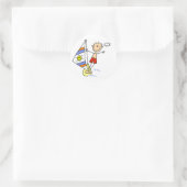 パラセーリング棒人間 ラウンドシール (バッグ)
