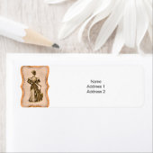 パラソエレガントルを持つ女性 ラベル (インサイチュ)