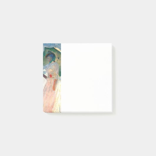 パラソルが立離れつモネの女性 ポストイット (正面)