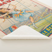 パラソルとタイトロープウォーカーサーカスポスター シェルパブランケット (3/4)