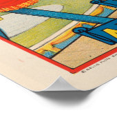 パラソルとタイトロープウォーカーサーカスポスター ポスター (角)