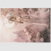 パラソルとフローラとピンクの女性 薄葉紙 (正面)