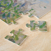 パラソルとモネ夫人と息子の女性 ジグソーパズル (側面)