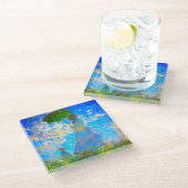 パラソルのあるモネの女性 ガラスコースター (アングル)