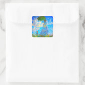 パラソルのあるモネの女性 スクエアシール (バッグ)