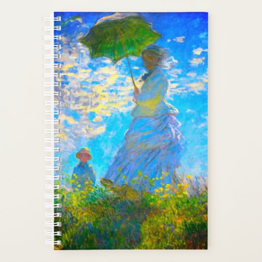 パラソルのあるモネの女性 プランナー手帳 (正面)