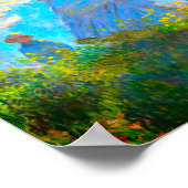 パラソルのあるモネの女性 ポスター (角)