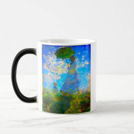 パラソルのあるモネの女性 モーフィングマグカップ