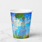 パラソルのあるモネの女性 紙コップ (裏面)