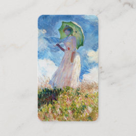 パラソルのクロード・モネの芸術の女性 名刺
