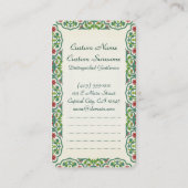 パラソルのクロード・モネの芸術の女性 名刺 (裏面)