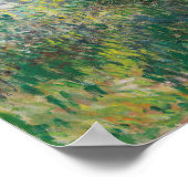 パラソルのマダム・モネとその息子を持つ女性 ポスター (角)